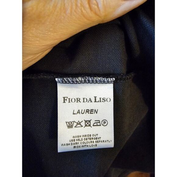 Fior Da Liso sz small navy pink polo equestrian dress front zip - Picture 6 of 9